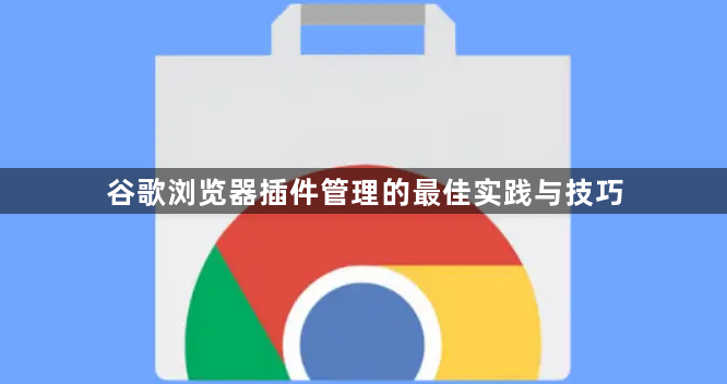 谷歌浏览器插件管理的最佳实践与技巧