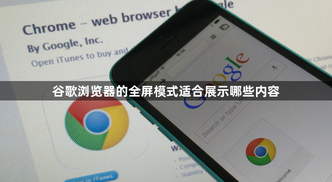 谷歌浏览器的全屏模式适合展示哪些内容1