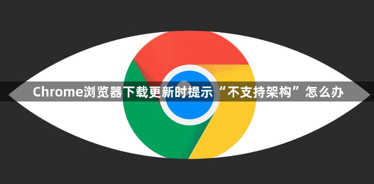 Chrome浏览器下载更新时提示“不支持架构”怎么办1