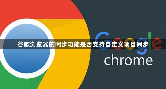谷歌浏览器的同步功能是否支持自定义项目同步1