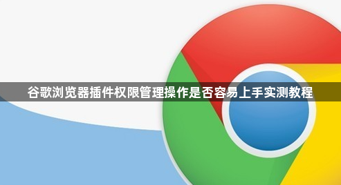 谷歌浏览器插件权限管理操作是否容易上手实测教程1