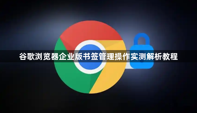 谷歌浏览器企业版书签管理操作实测解析教程1