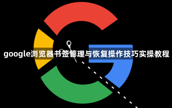google浏览器书签管理与恢复操作技巧实操教程1